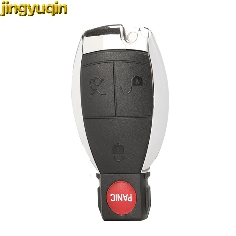 

Jingyuqin 10pcs Remote Car Key Fob Shell For MERCEDES BENZ C E R S CL GL SL CLK SLK W203 + Battery Holder Clamp 3/4 Button Case