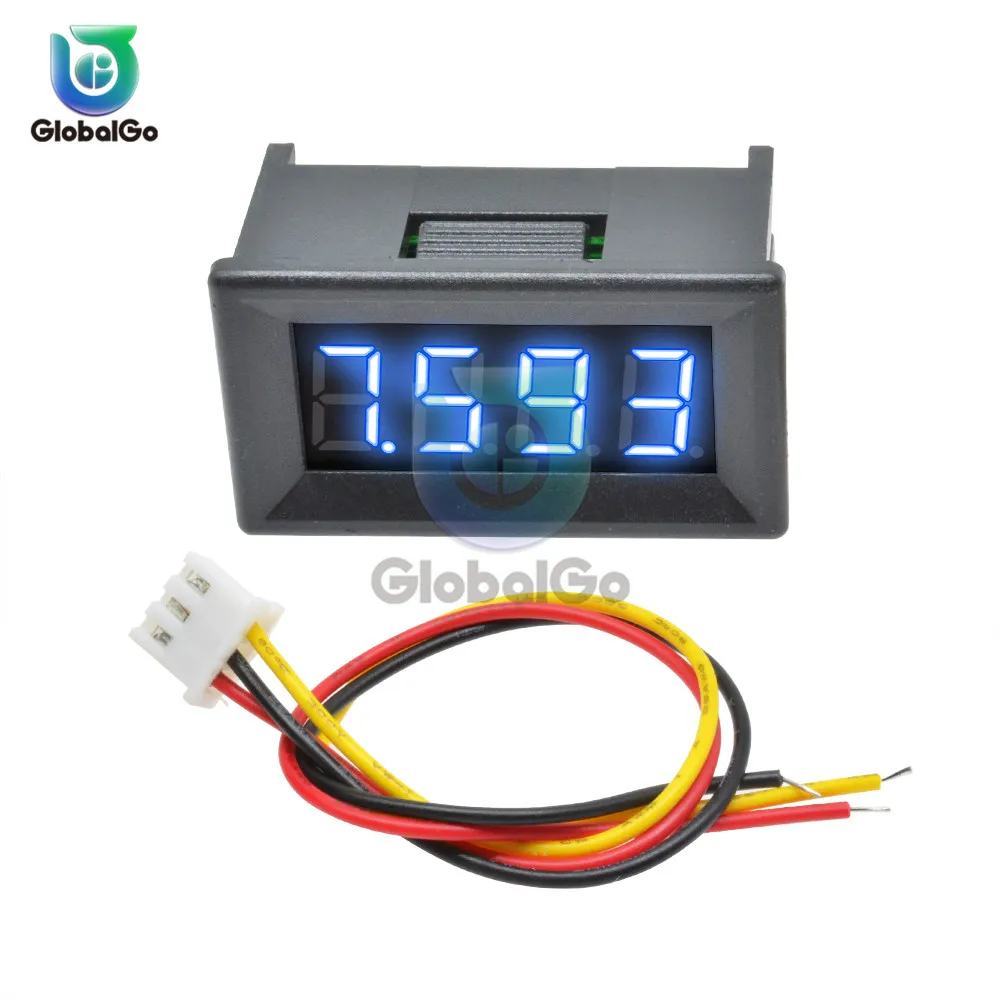 0.28 0.36 inch DC 0-100V 3 Wire Mini Voltage Meter Voltmeter Gauge LED Display Digital Voltmeter Meter Detector Monitor Panel