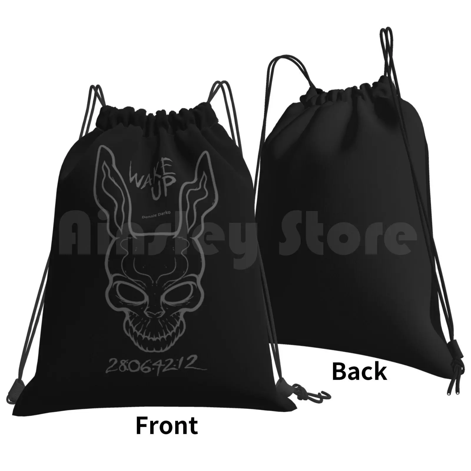 Donnie Darko Backpack Drawstring Bag Riding Climbing Gym Bag Donnie Darko Frank Metaphysics Rabbit Halloween Monster X Files