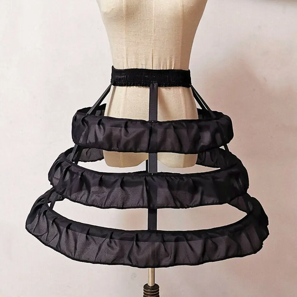 Wit Nieuwe Mode Meisjes Drukte Kooi 3 Hoops Rok Korte Crinoline Petticoat Lolita Onderrok Nieuwe