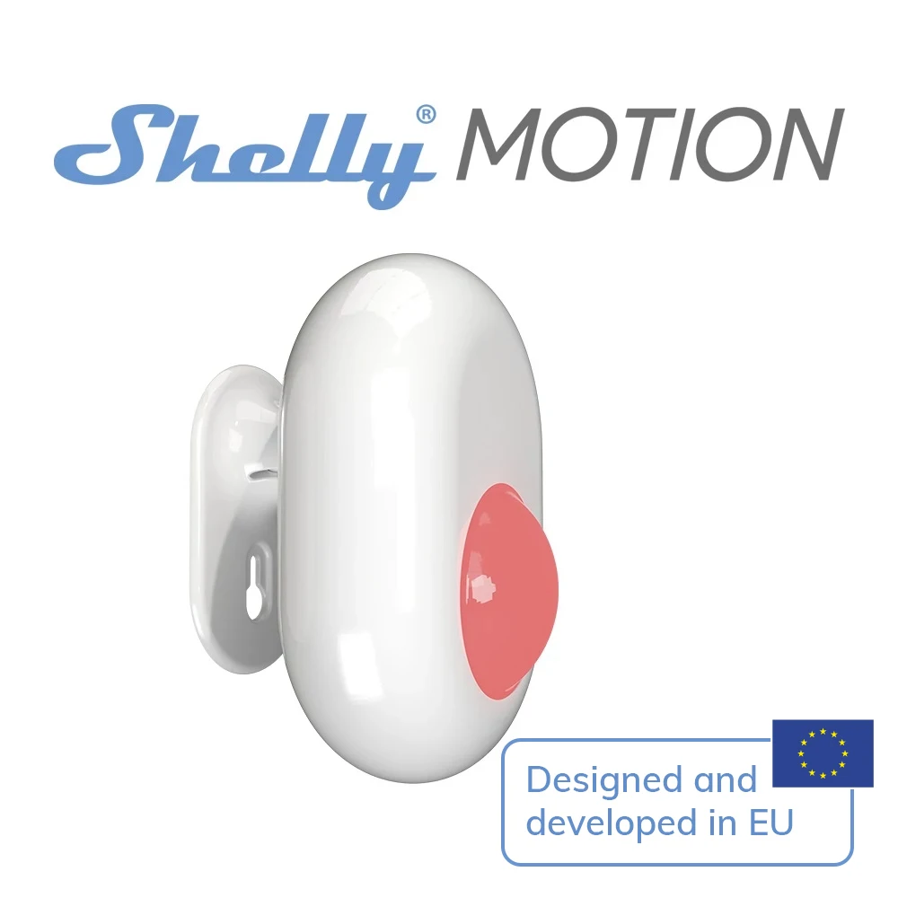 Shelly Motion owered by Silicon Labs Wi-Fi IoT solutions. ​Equipped with the lowest power consuming Wi-Fi modem