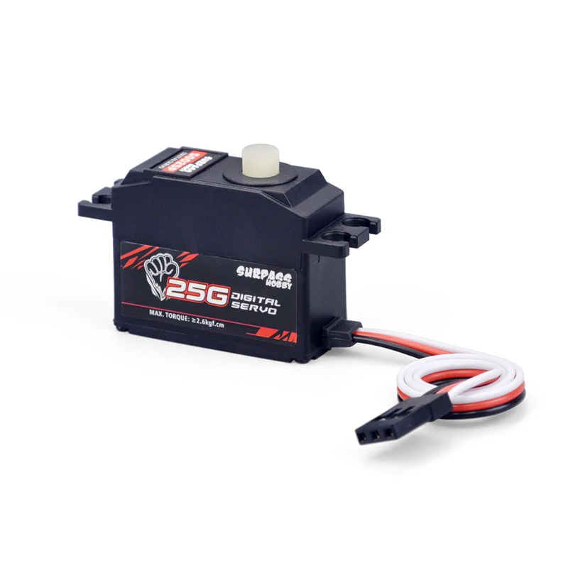 SURPASS Hobby Digital Servo para RC Avião, robô, caminhão, carro, barco, duto avião, boa qualidade, Metal Gear, 1.8kg, S0017M, 17g