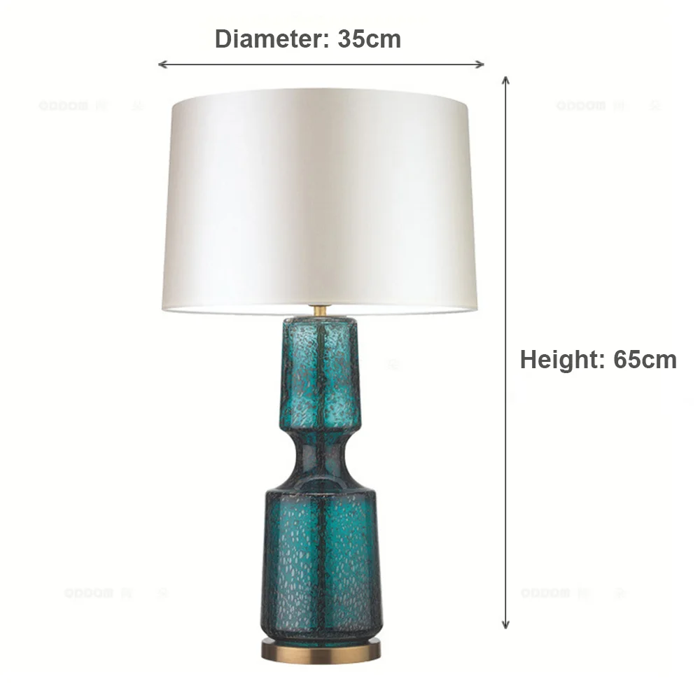 Postmodern Minimalist Table Lamp Led Fashion Glass Art Table Lamp American Living Room Model Room Home Bedroom Decoration