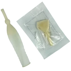 10pcs male external catheter single use disposable urine collector Latex urine bag pick urinal bag 20mm/25mm/30mm/35mm