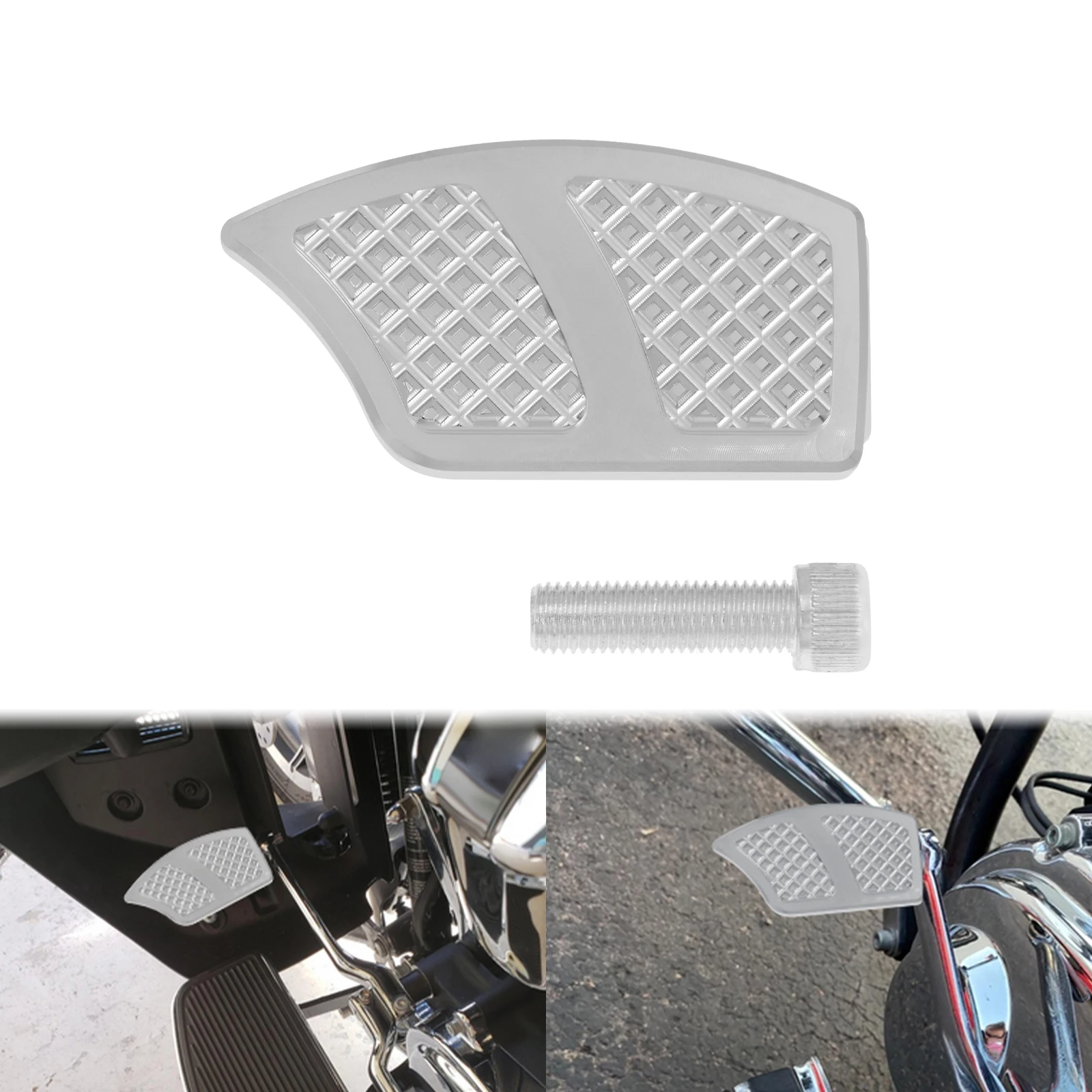 Motorrad Vorne Dielen Passagier Fußteil Männlich Berg Fußrasten Schwarz/Chrom Fußstütze Für Harley Softail Dyna XL Touring