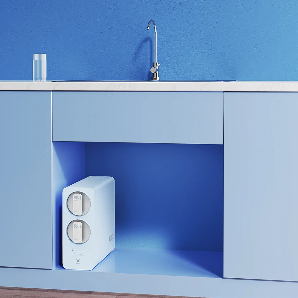 Youpin VIOMI очиститель воды под кухню 400 г/600 г бытовой прямой очиститель питьевой воды обратный осмос уровень 6 фильтр