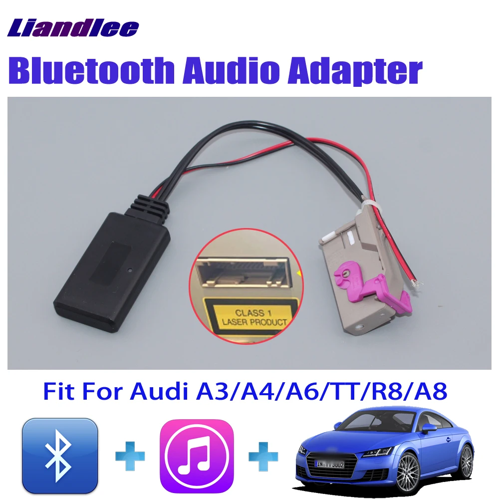 

Беспроводной автомобильный музыкальный кабель Bluetooth для Audi A3/A4/A6/TT/R8/A8 32-контактный разъем BT 2,0/3,0/4,0/5,0 адаптер Plug & Play
