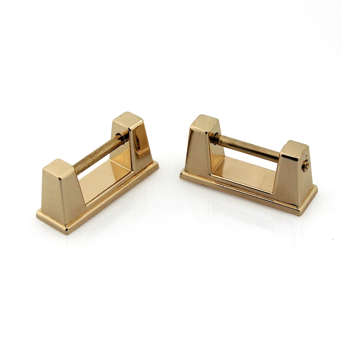 2pcs Bag Metal Arch Bridge With Screws Hanger hooks Connector Handbag Side Buckle Clips Bags Belts Strap Leather Crafts Hardware