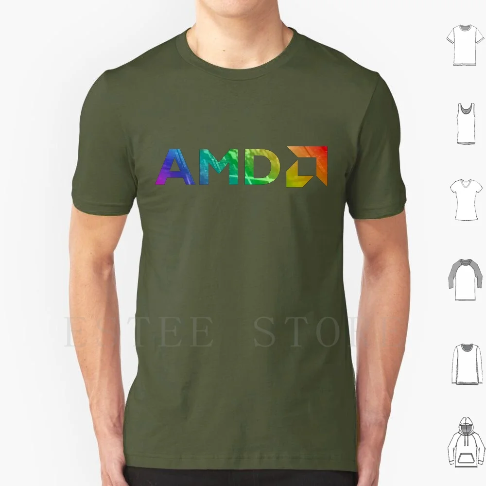Camiseta de algodón para hombre con estampado DIY de AMD RGB sobre wafer de silicio, para gaming PC, Ryzen i7, Zen 3, 3ª y 4ª generación, Lisa Su, Pentium Silicon