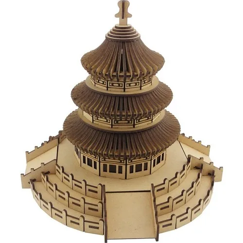 3D Exhibition Wood Temple Of Heaven Scale Model 283 Parts