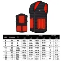 Gilet chauffant intelligent en coton pour homme, automne-hiver, 9 zones chauffantes, col en V, gilet pour femme, veste thermique d'hiver chaude et flexible pour l'extérieur, M-6XL 5