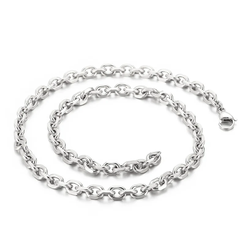 Kalen Geometric Chain Stainless Steel Necklace Gold 4