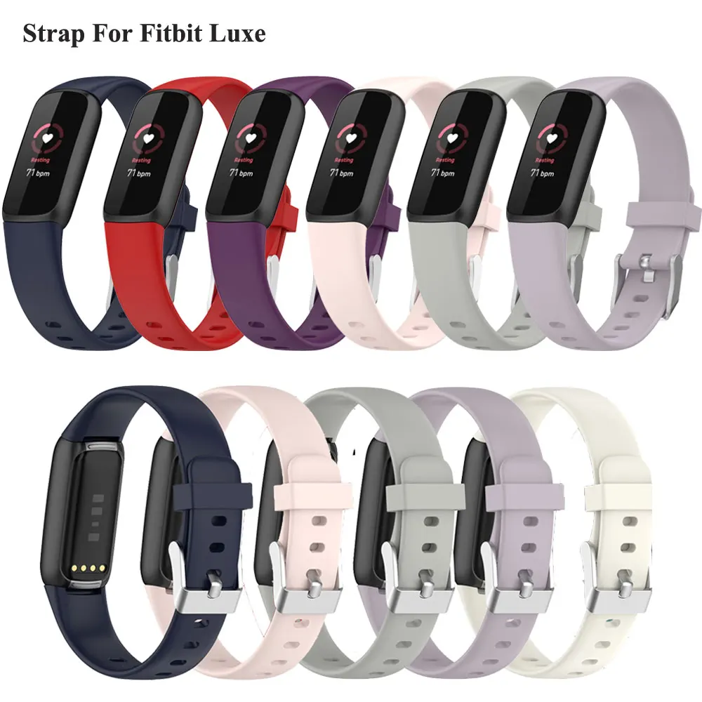 Silicone Strap For Fitbit Luxe Watch Bracelet Replacement Watchband Accessories For Fitbit Luxe Band