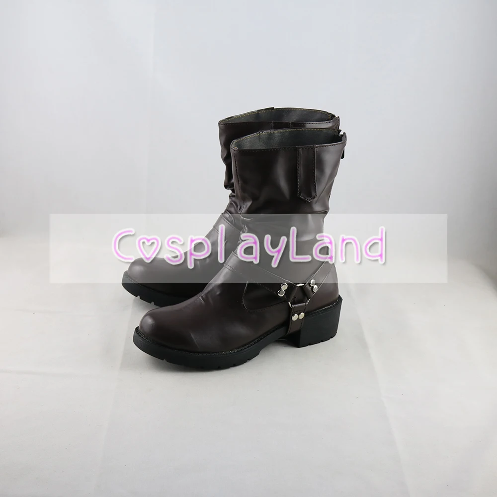 Twisted Wonderland Savanaclaw Ruggie Bucchi Cosplay Laarzen Schoenen Zwarte Mannen Kostuum Aangepaste Accessoires Halloween Party Schoenen