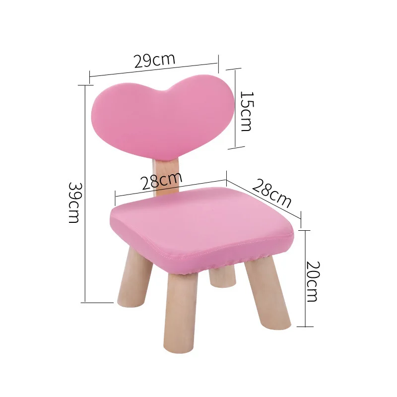 Creative Children Chair Wood With Heart Pattern Living Room Shoes Bench Children Household Chair Stools meubles de salon