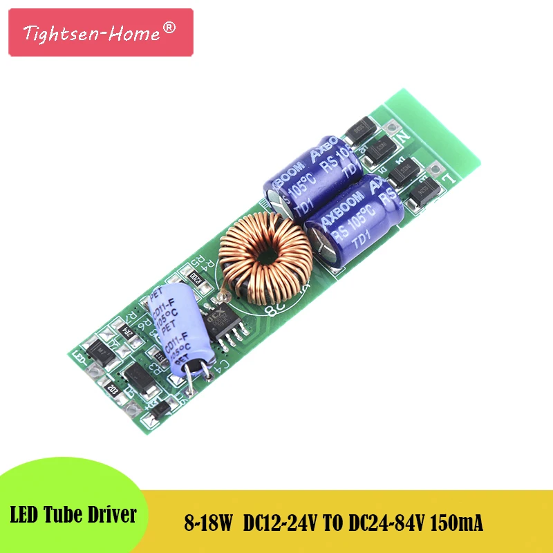 8-18W LED Tube Driver DC 24-84V 150mA Power Supply DC12-24V T5 T8 T10 CE Lighting Transformer for 9W 12W 14W 15W 18W Tube lights