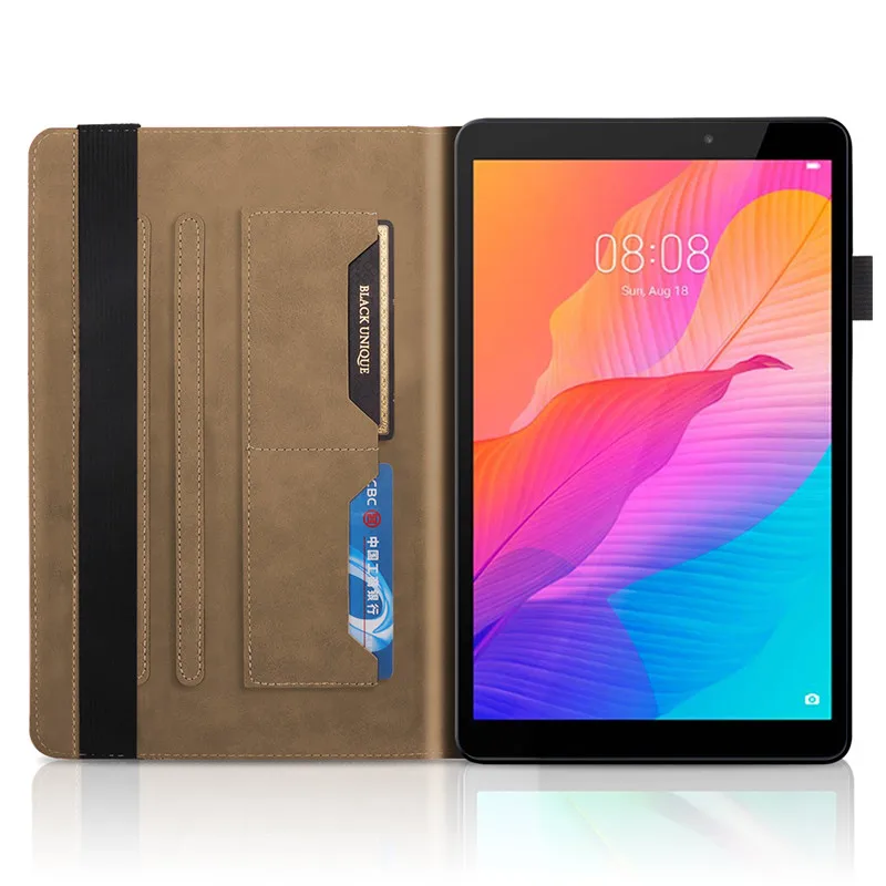 Emboss Tree Leather Flip Case for Huawei Matepad T8 Case Kob2-W09 Kob2-L09 Wallet Stand Tablet For Huawei Matepad T 8 inch Cover