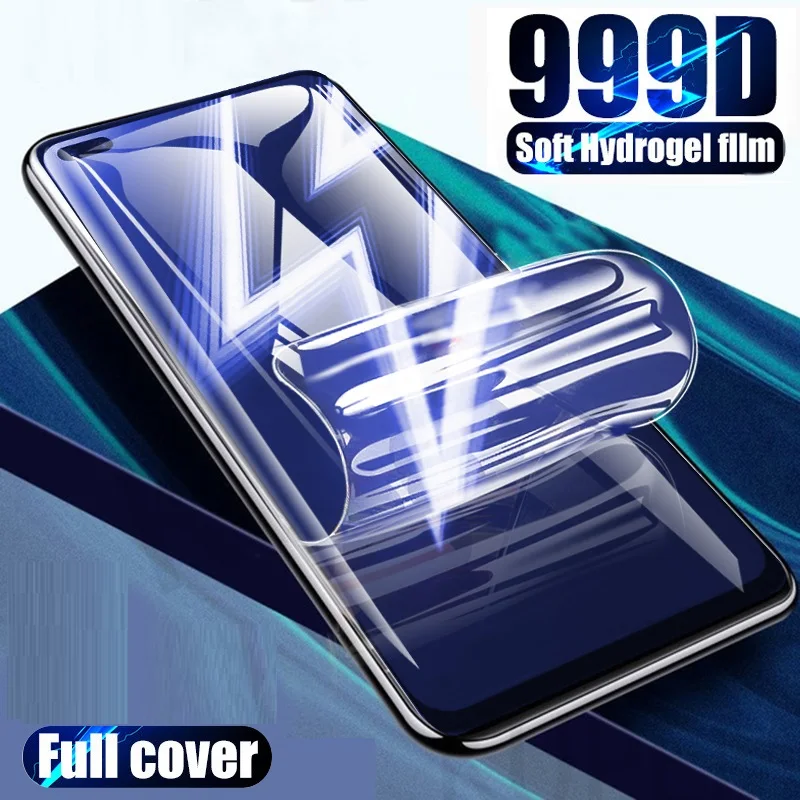 999D Hydrogel Film Screen Protector For Realme 7 6 5 Pro Soft Film Realme X50 X7 X2 Pro C3 C11 C12 C15 V5 XT Film Not Glass