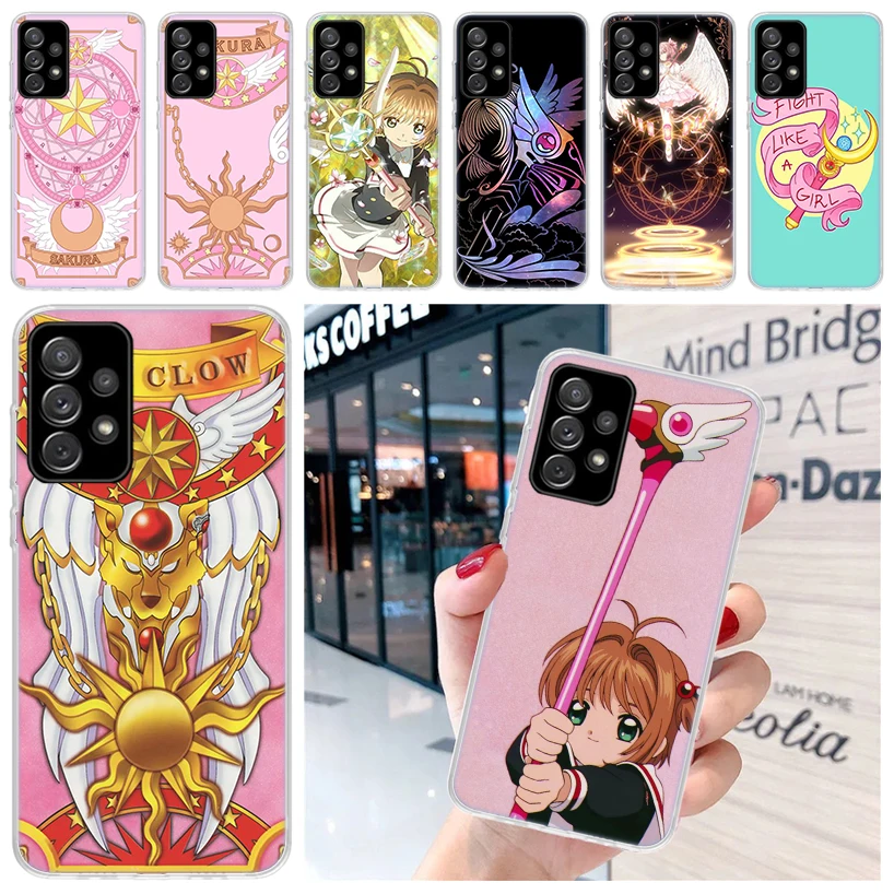 Card Captor Sakura Anime For Samsung Galaxy A15 A14 A13 A12 A55 A54 A53 A52 Phone Case A32 A35 A34 A33 A25 A24 A23 A22 A04S A03S