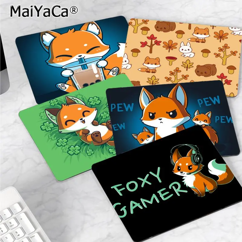 

MaiYaCa Top Quality Cute Fox cat mouse pad gamer play mats Top Selling Wholesale Gaming Pad mouse