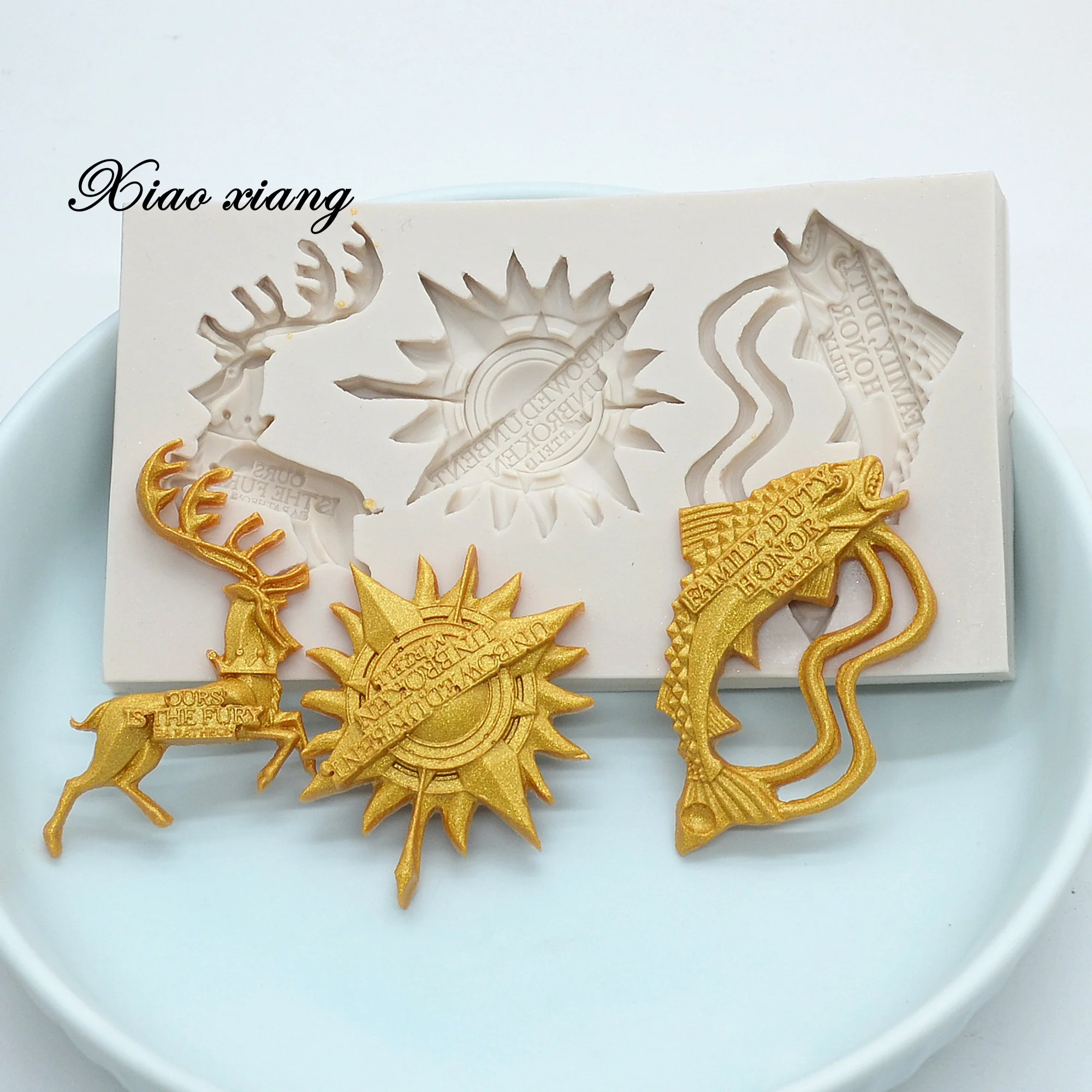 

Deer And Fish Silicone Fondant Molds For Baking Candy Chocolate Cookie Baking Mould Christmas Cupcake Cake Decorating Tools