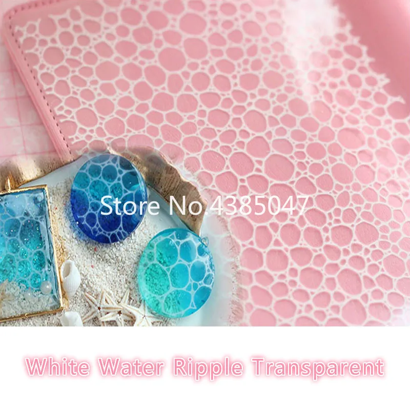 1PCS Expoxy Resin Mold Jewelry Tools Filling Material White Water Ripple Transparent for Making Jewelry