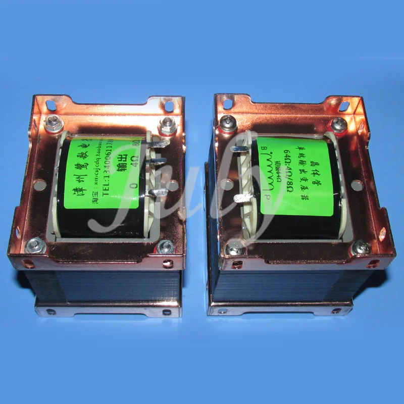 

a pair of EI 76x40 iron core 64Ω: 4Ω / 8Ω transistor single-ended output transformer, 25W power, 1A primary current