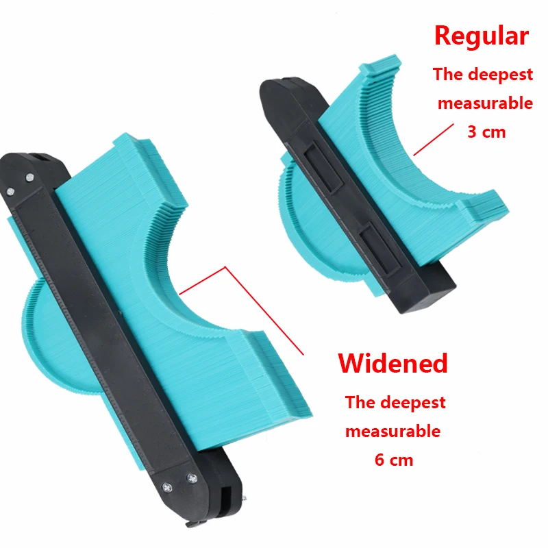 Multifungsi Mengukur Penguasa Contour Gauges Tidak Teratur Profil Copy Gauge Skala Stensil Template Kayu Profil Gauge Alat