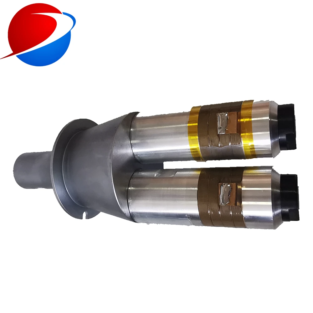 4200w High Power Plastic Ultrasonic Welding Transducer 15khz Ultrasonic Welding Converter For Pyramid Nylon Tea Bag Packing