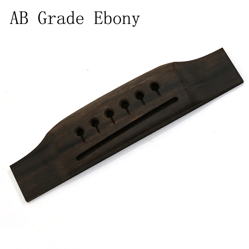 Piezas de Repuesto de puente de guitarra de ébano de alta calidad, accesorios de guitarra acústica de madera maciza, 153x37x9mm, estilo MT