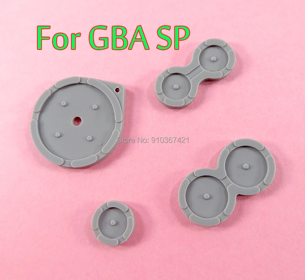 100sets for GBA SP Replacement Conductive Silicone Rubber Pad Button Contacts For Game Boy Advance GBA SP Game Console