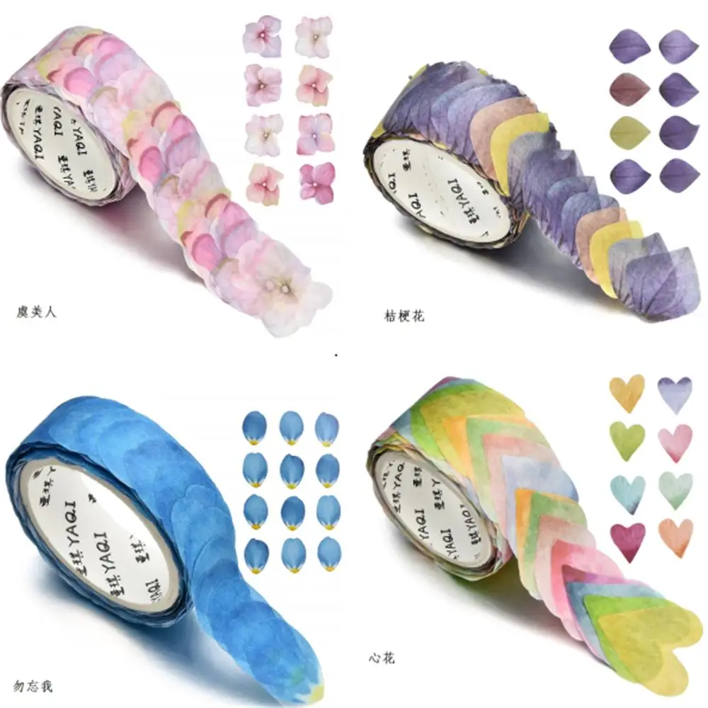 200X Flower Petal Washi Tape Decorative Decals DIY Scrapbooking Paper Stickers