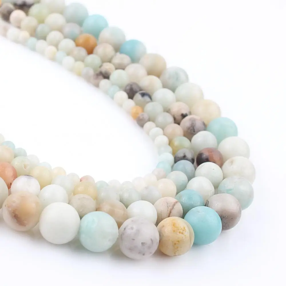 47 Style Mineral Beads Natural Stone Amazonite Rhodonite Sediment Jades Jaspers Stone Beads for Jewelry Making DIY Bracelet 15\'\'