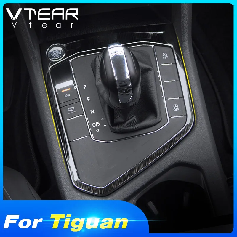 

For Volkswagen VW Tiguan 2023-2017 Accessories Gears Shift Panel Stainless Steel Cover Trim Interior Mouldings Car Styling