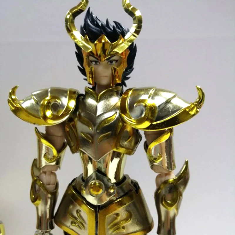 In Stock CS Saint Seiya Cloth Myth EX Gold Capricornus Shura With Battle Damage Armor 2 set metal Armor cloth Action Figure