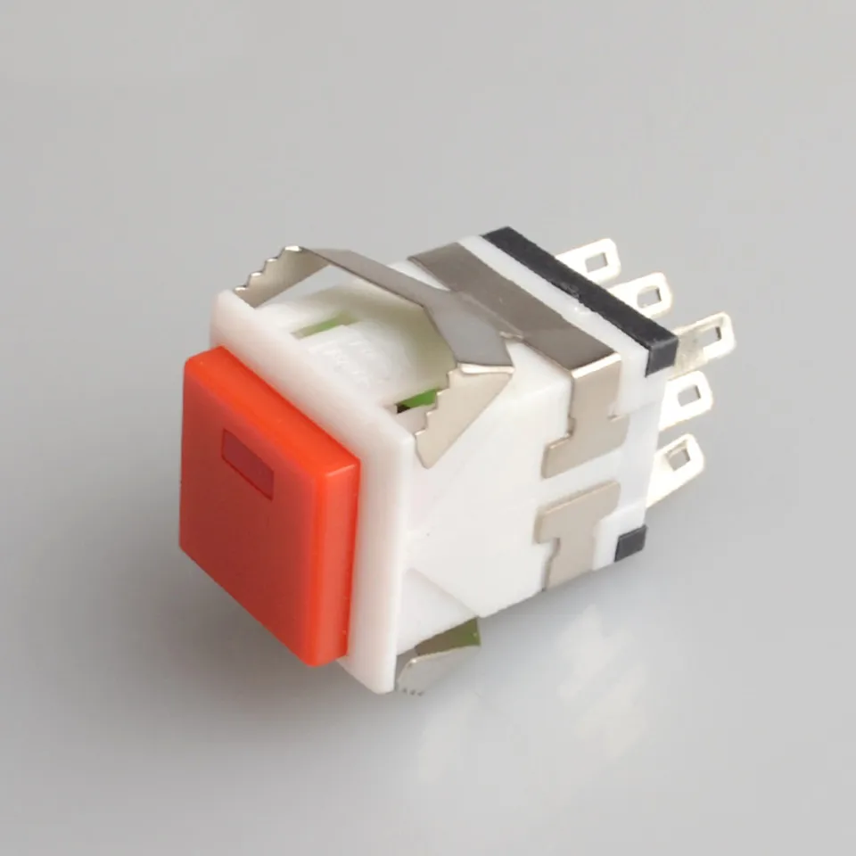 KD2-22 Momentary ON-(ON) square LED illuminated small square push button switch