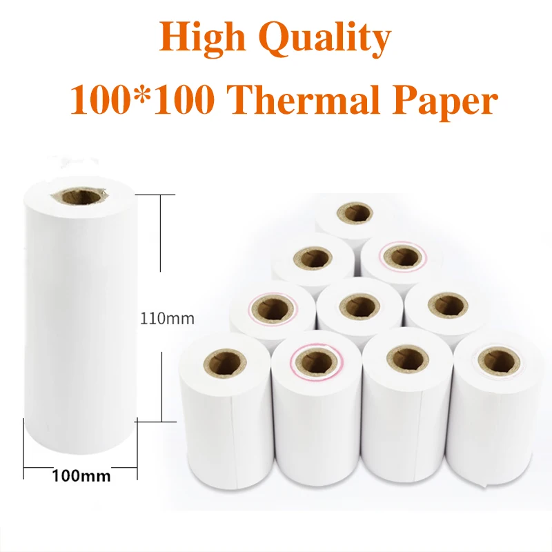 58-112mm Thermal Receipt Paper Rolls Photo paper Portable Printer Paper Cash Register Receipt paper  (10 rolls per Case)