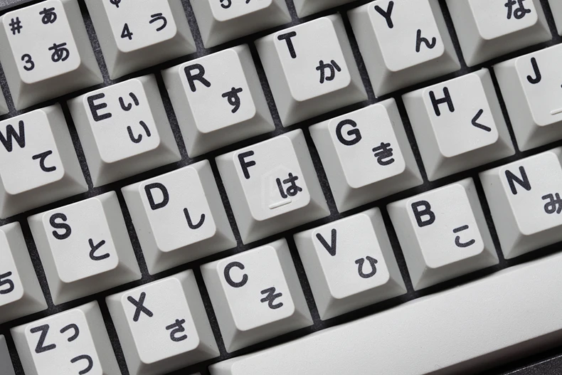 kprepublic 139 Japanese root Japan black font Hiragana Cherry profile Dye Sub Keycap PBT for gh60 xd60 xd84 cospad tada68 87 104 image 4