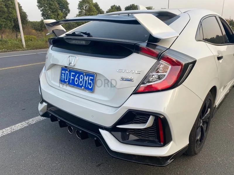 Suitable for Honda 10th Civic 2016, 2017, 2018, 2019 CIVIC spoiler, hatchback Civic JDM modified rear wing top wing