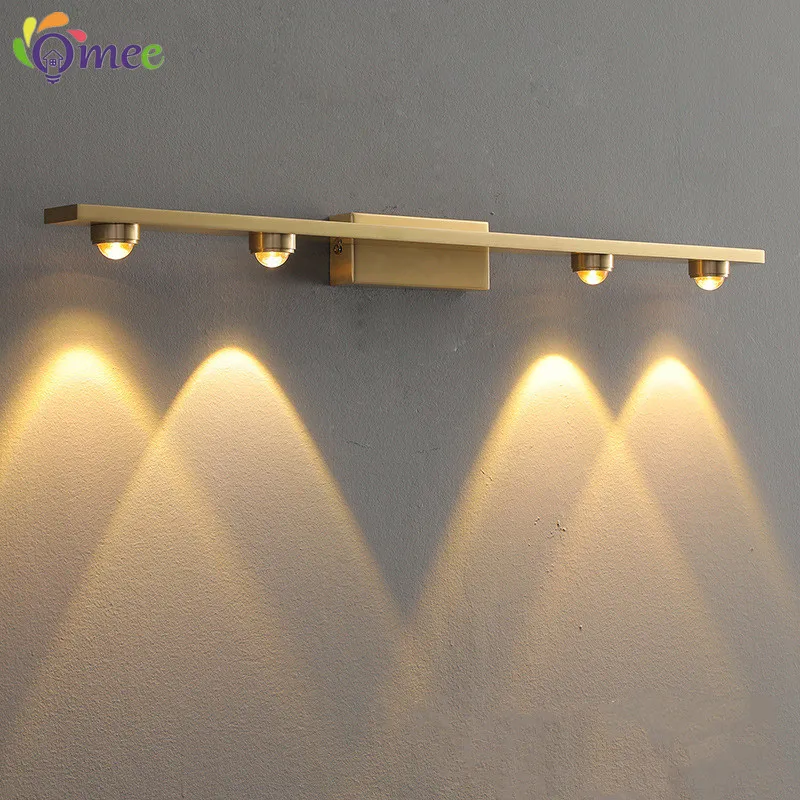 Modern Creative Bathroom Mirror Front Lamp Hotel Mirror Cabinet LED Mirror Lamps Living Room Bedroom Makeup Art Wall Lights Lamp