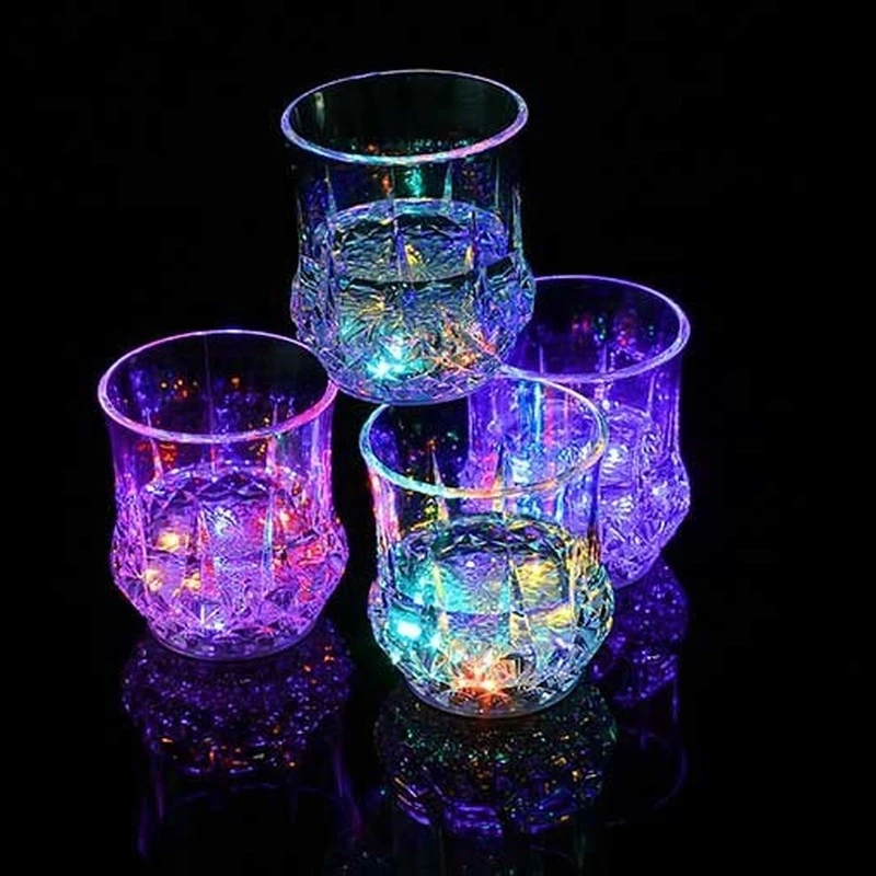 

12pcs Automatic Water Activation LED Luminous Flash Cup Wine Liquid Multicolor Cups Party Ball Bar Decoration Easter Cosplay