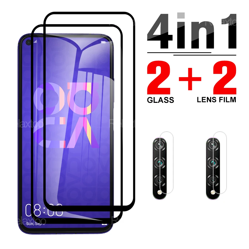 4IN1 Lens Tempered Glass For Huawei Nova 5T 5Z 6SE 7i 7se 4e 6.26\