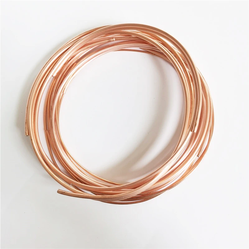 10m t2 vermelho cobre bobina 2/3/4/5mm tubo de cobre ar condicionado tubo de cobre macio 99.9% t2 cobre diy refrigeração
