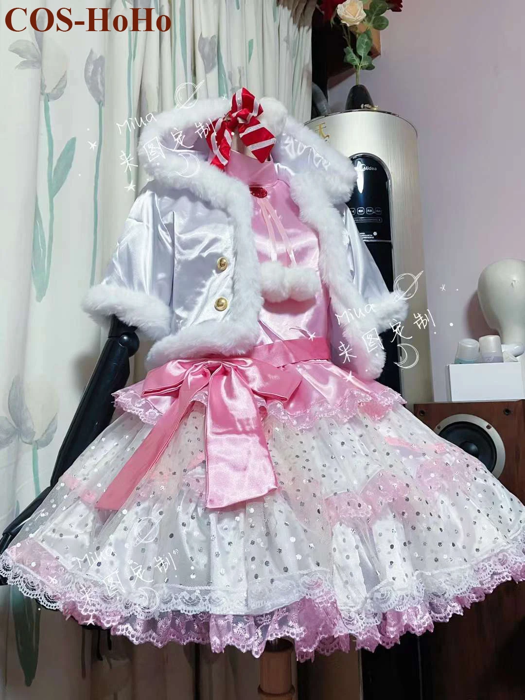 

[Customized]Anime Lovelive Yazawa Niko Snow Halation Stage Sweet Cute Performance Uniform Cosplay Costume Party Outfit Women NEW