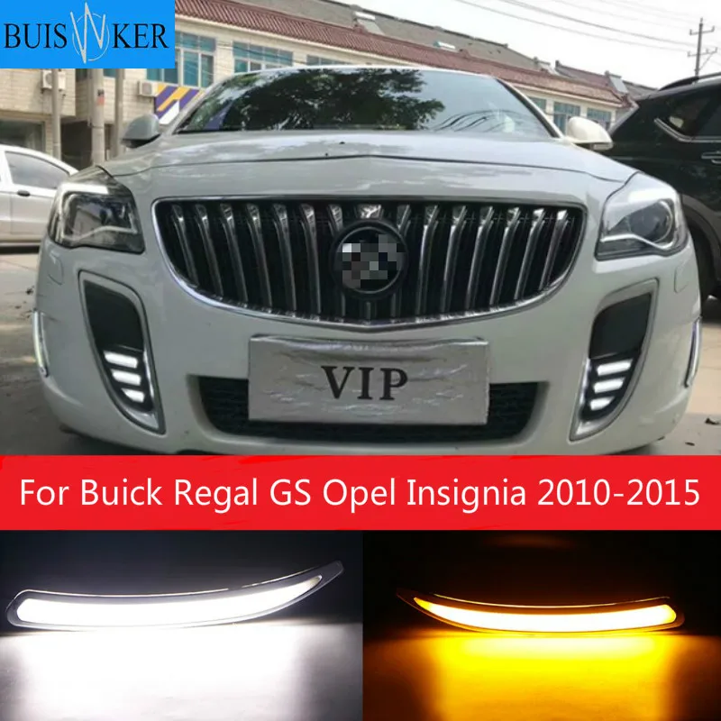 

LED DRL Daytime Running Light With Turn Signal For Buick Regal GS Opel Insignia 2010 2011 2012 2013 2014 2015