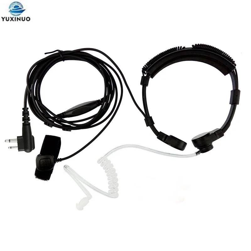 Extendable Throat Microphone Air Tube Earpiece Walkie-talkie Laryngophone Headset For Motorola CP040 CP140 CP200 EP450 Radio