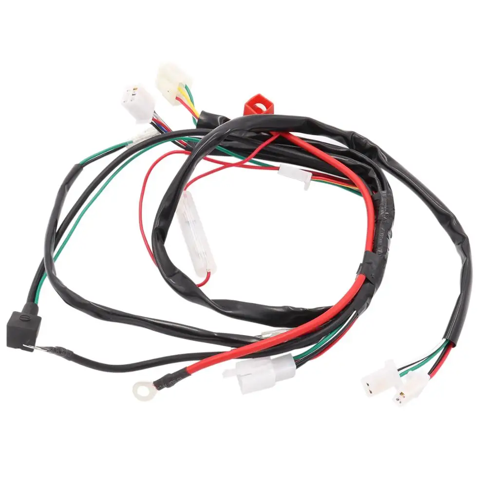 Complete Engine Electrics Wiring Harness AC CDI Ignition Coil Rectifier for 50cc 70cc 90cc 110cc 125cc Pit Quad Dirt Bike ATV