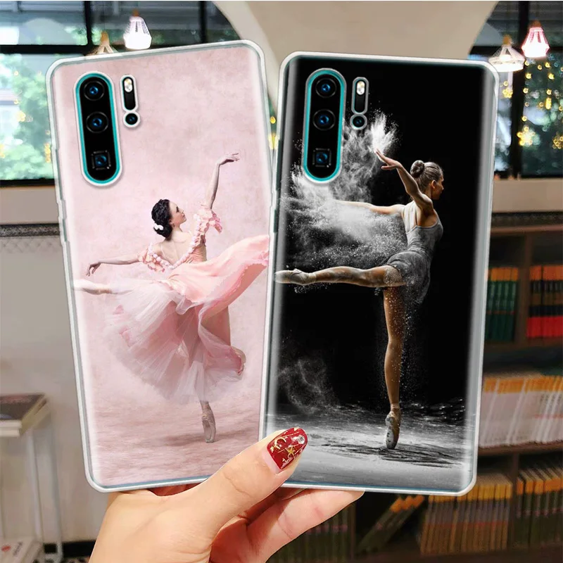 Ballet Dancer Watercolor Silicon Call Phone Case For Huawei Y5 Y6 Y7 Y9 Honor 10 Lite 9 8A Pro 8S 8X P Smart Z 2019 9X 10i 20 7X