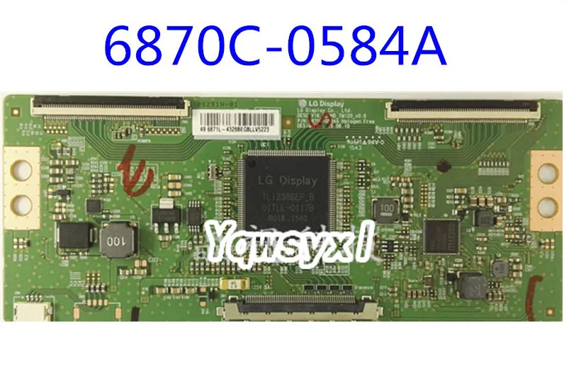 

Yqwsyxl Original logic board 6870C-0584A 6870C-0584B TCON logic Board for TV 43inch 49inch 55inch