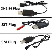 XH2.54 JST-2P SM-2P PH2.0 Plug 3.7V 1S Charger Cable USB Syma X5HW X5UW X21 X26 X5C X5SW Habsan H107C MJX X400 X800 U818A V959